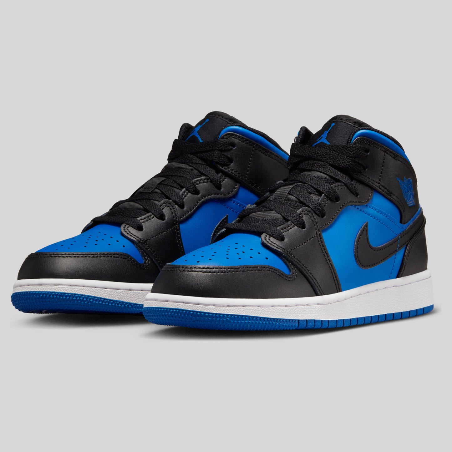 Air Jordan 1 Mid Black Royal Blue (GS)