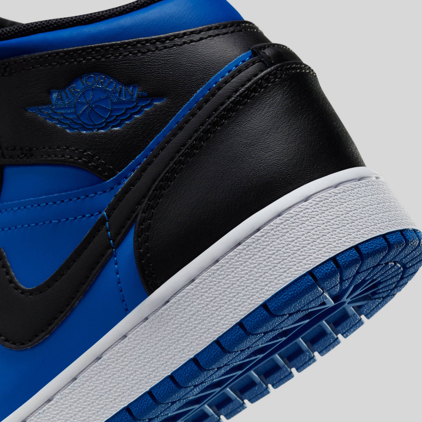 Air Jordan 1 Mid Black Royal Blue (GS)