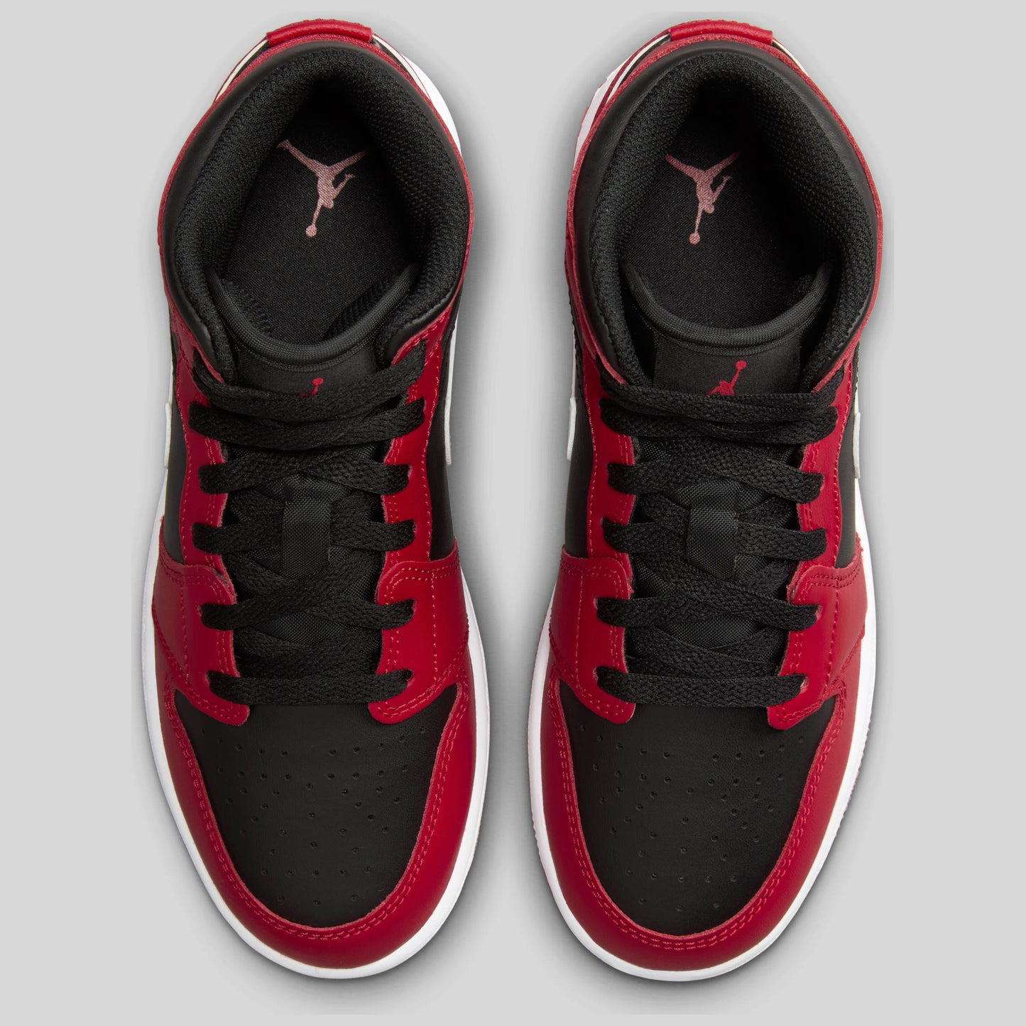 Air Jordan 1 Mid Gym Red Black White (GS)
