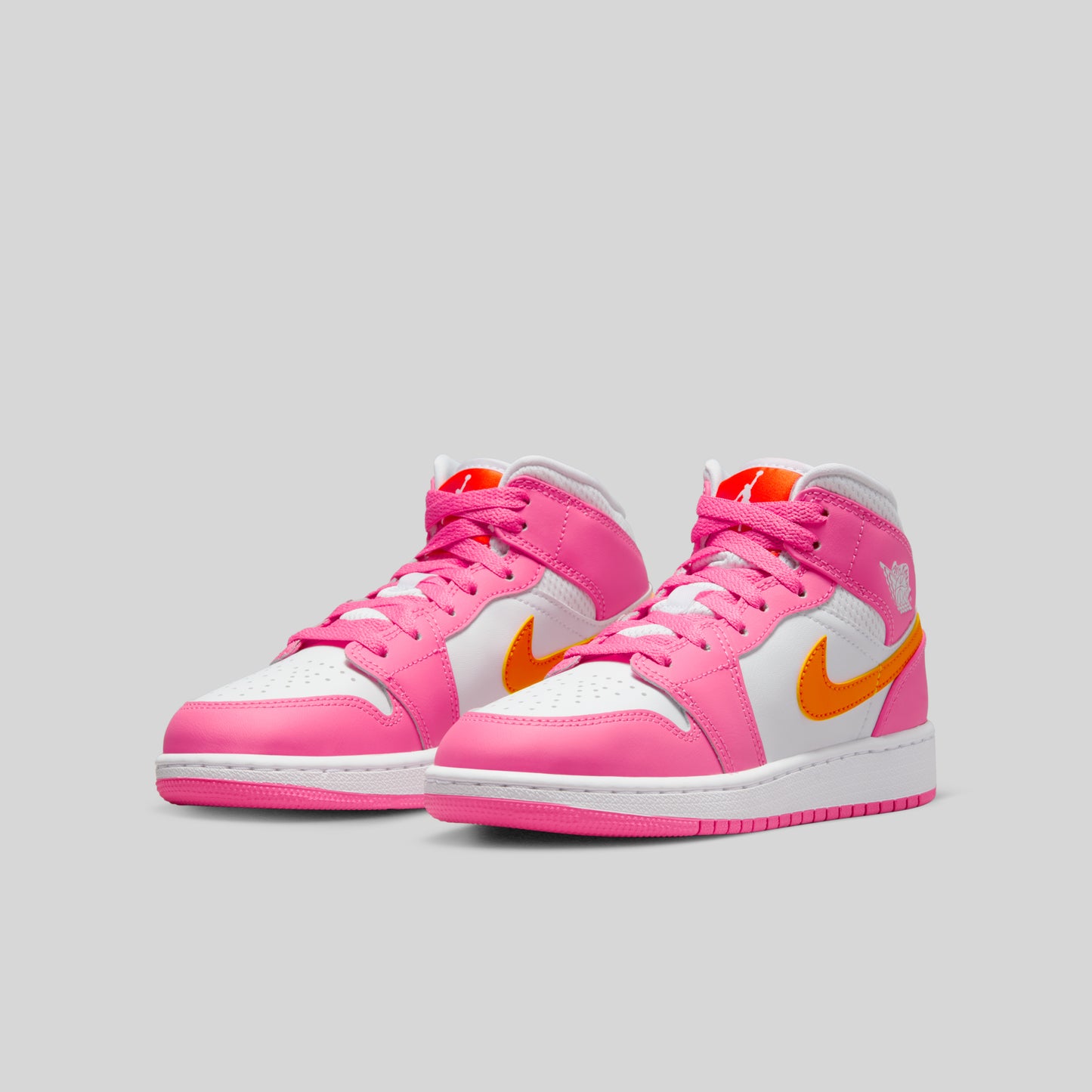 Air Jordan 1 Mid Pinksicle Safety Orange (GS)