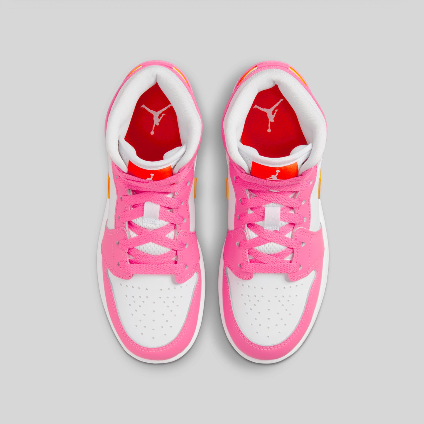 Air Jordan 1 Mid Pinksicle Safety Orange (GS)