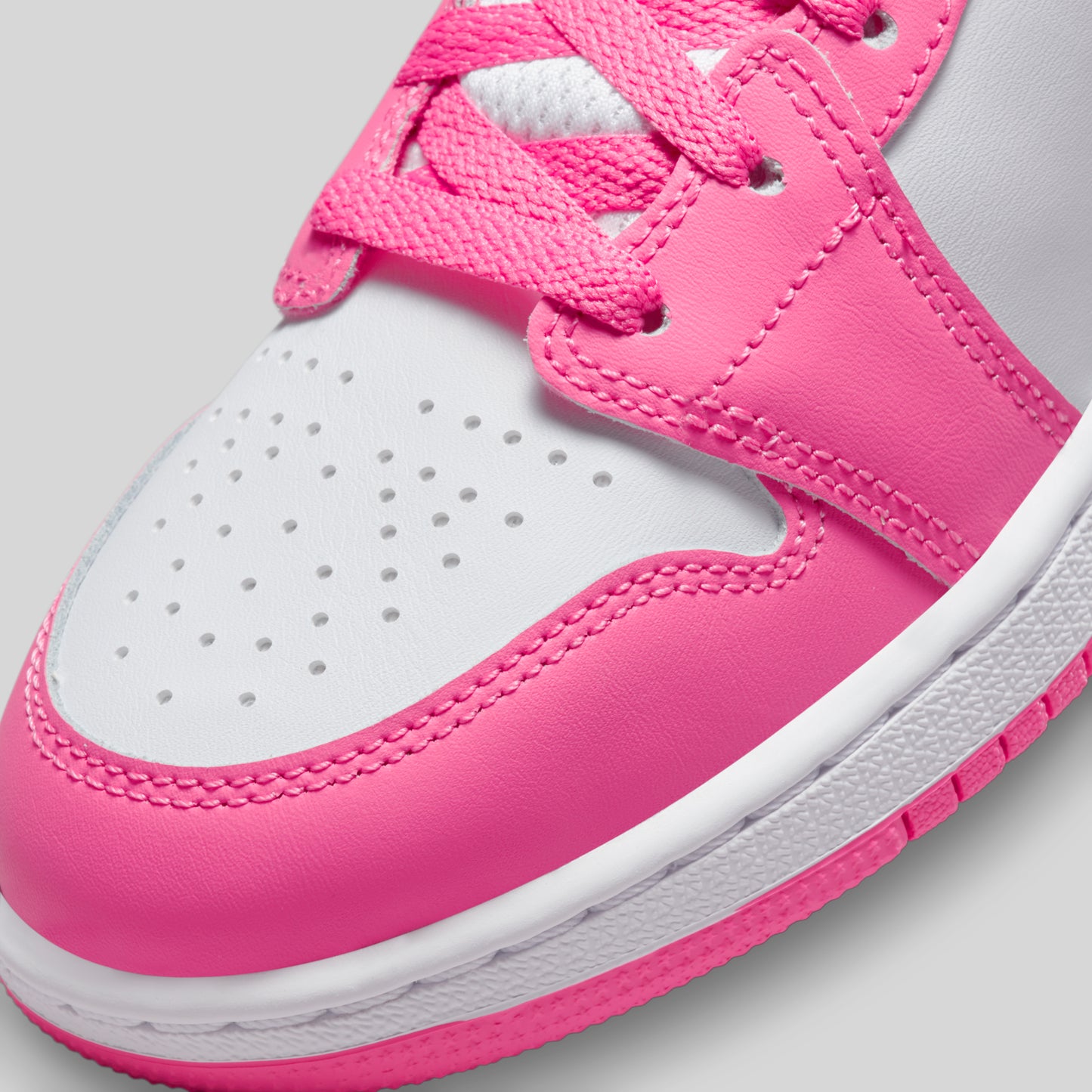 Air Jordan 1 Mid Pinksicle Safety Orange (GS)