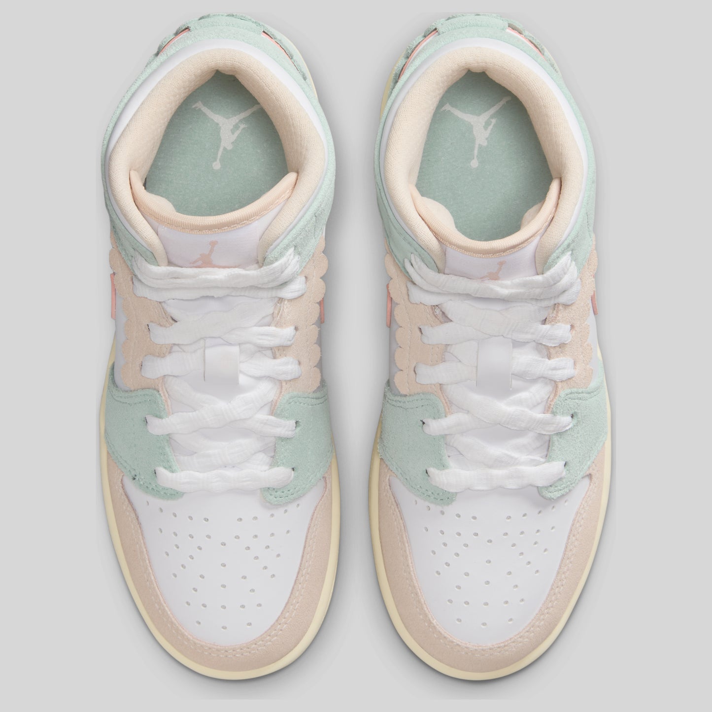 Air Jordan 1 Mid SE Pink Oxford (GS)