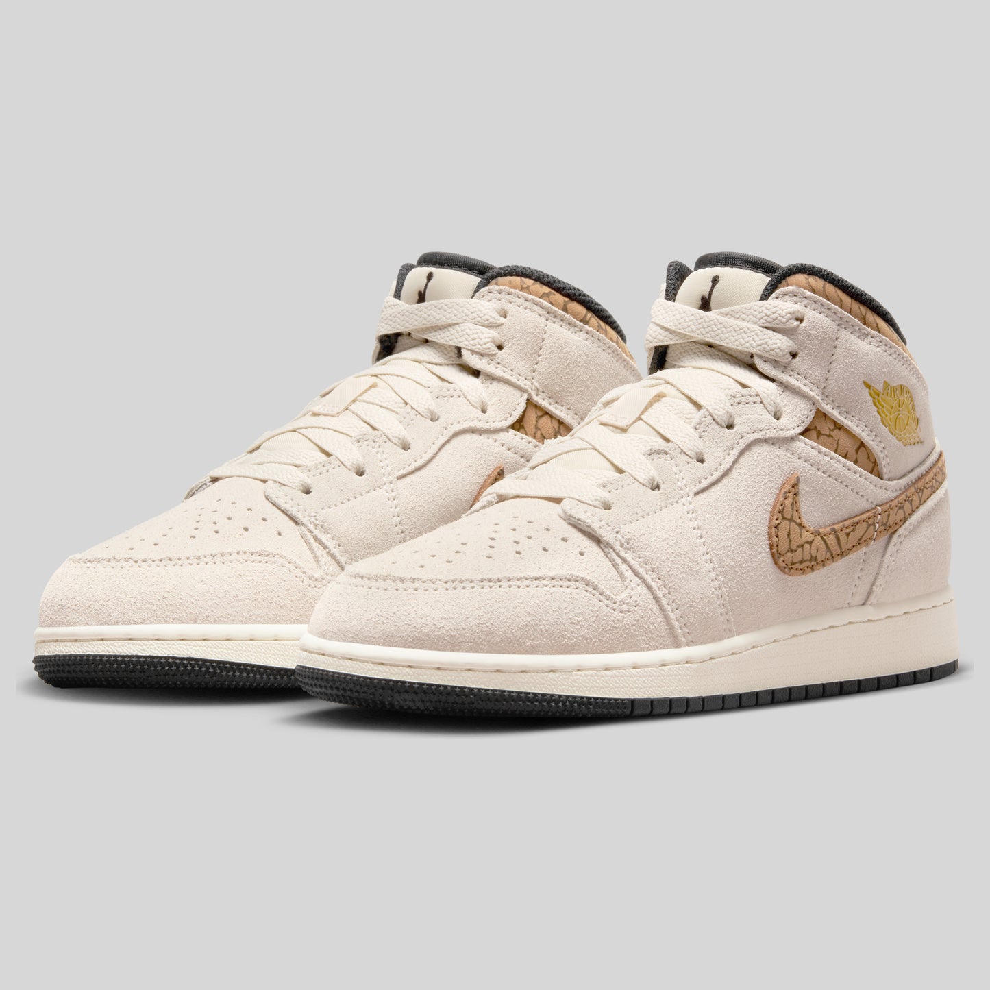 Air Jordan 1 Mid SE Brown Elephant (GS)