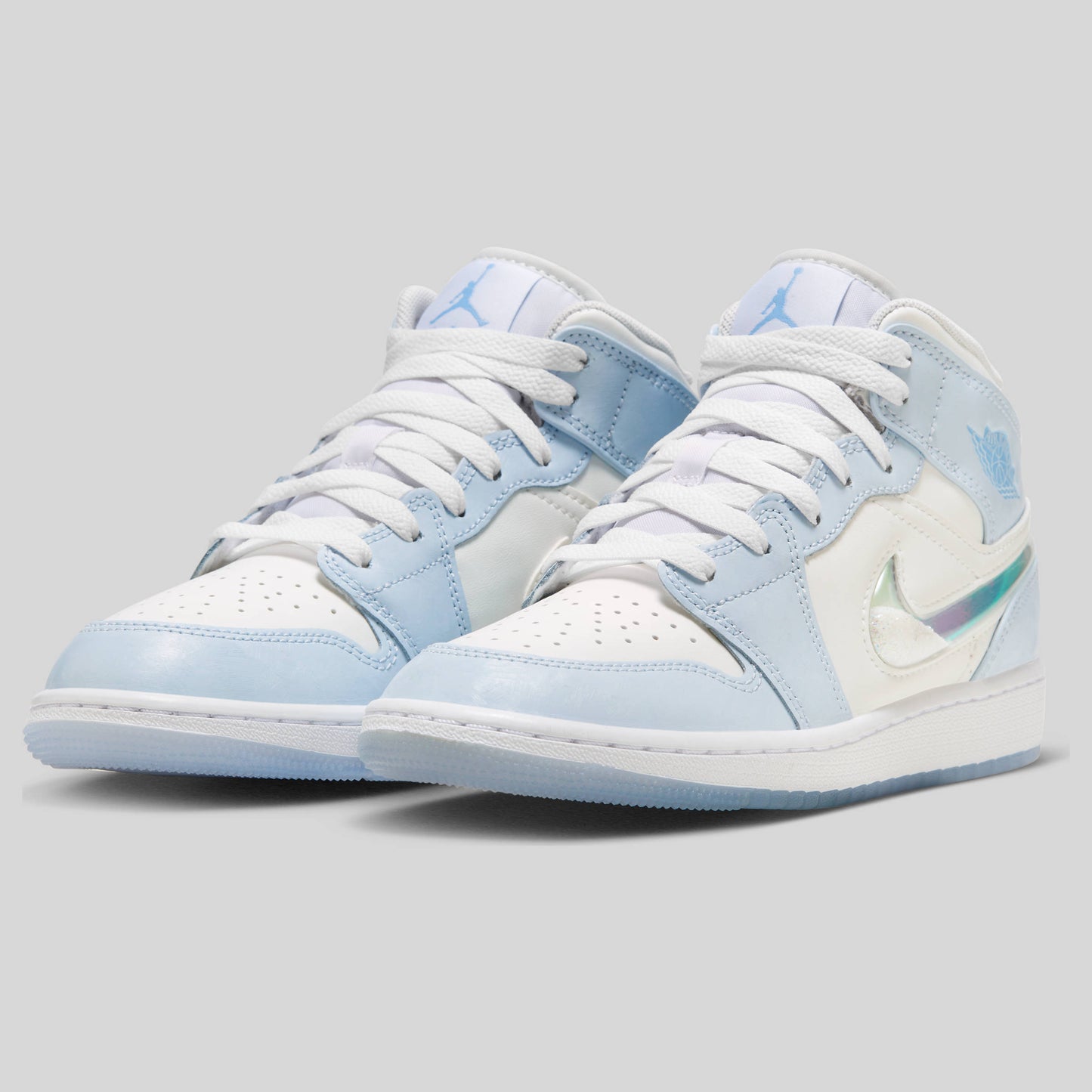 Air Jordan 1 Mid SE Glitter Swoosh (GS)