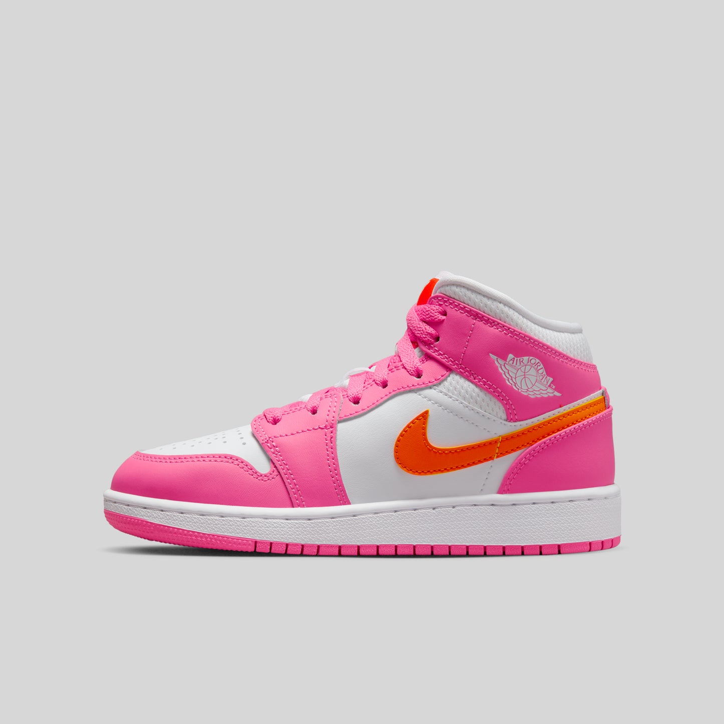air jordan 1 mid pinksicle safety orange (gs) DX3240-681