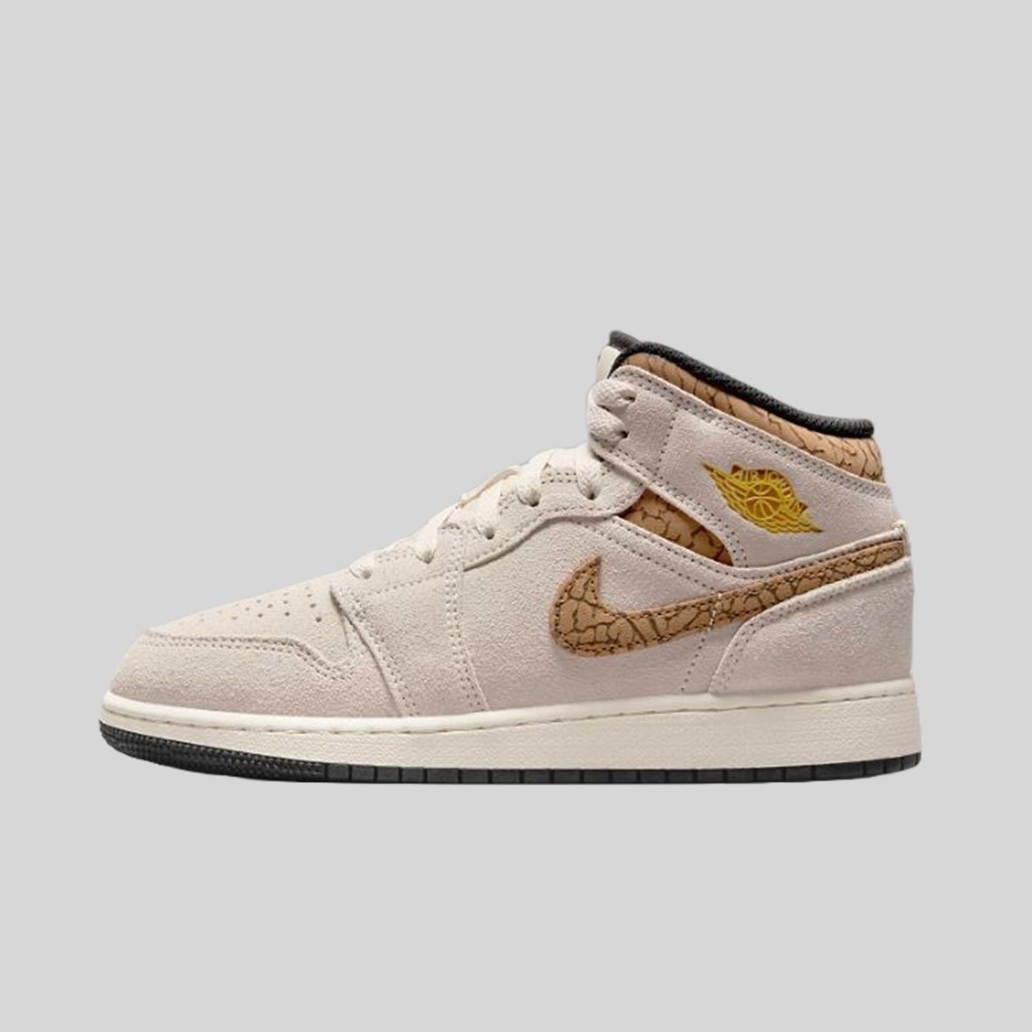 air jordan 1 mid se brown elephant (gs) DZ5369-102