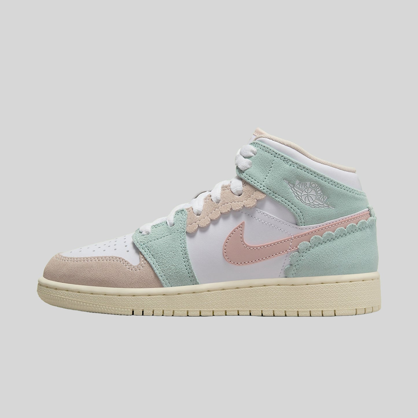 air jordan 1 mid se pink oxford (gs) DZ5361-100