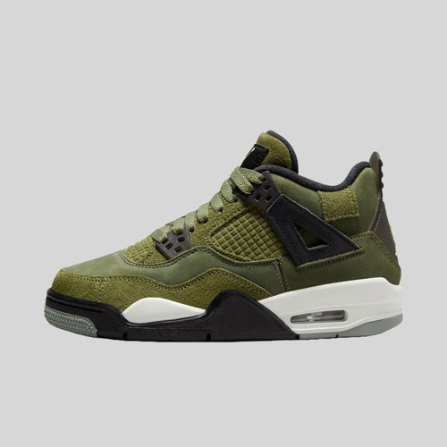 Air Jordan 4 Retro SE Craft Medium Olive (GS)