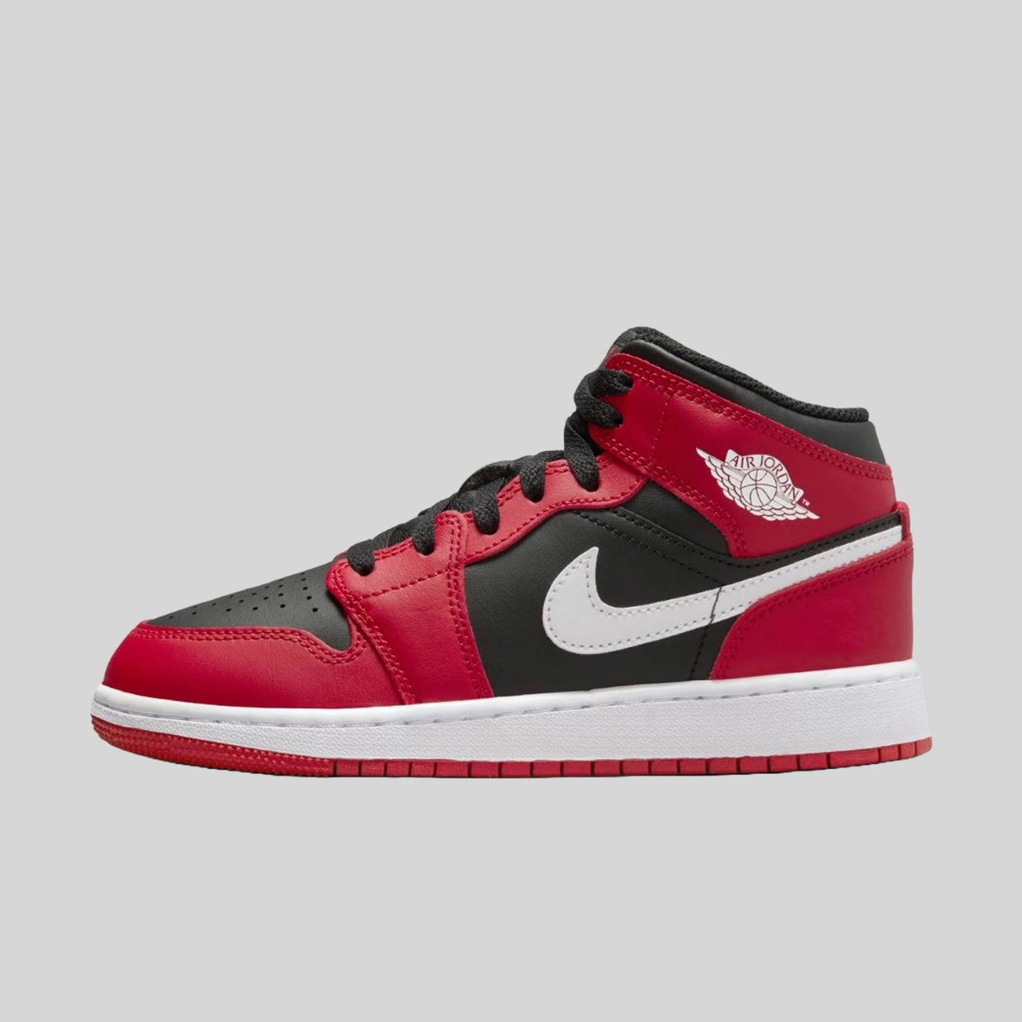 Air Jordan 1 Mid Gym Red Black White (GS)
