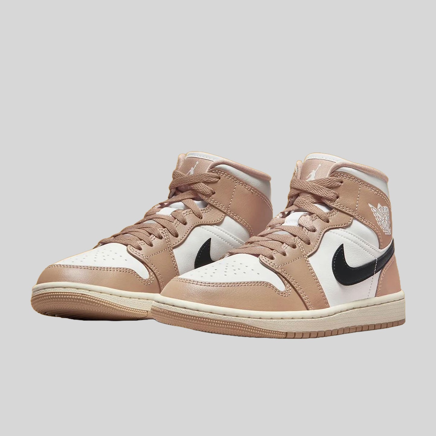 Air Jordan 1 Mid Tan Black (W)