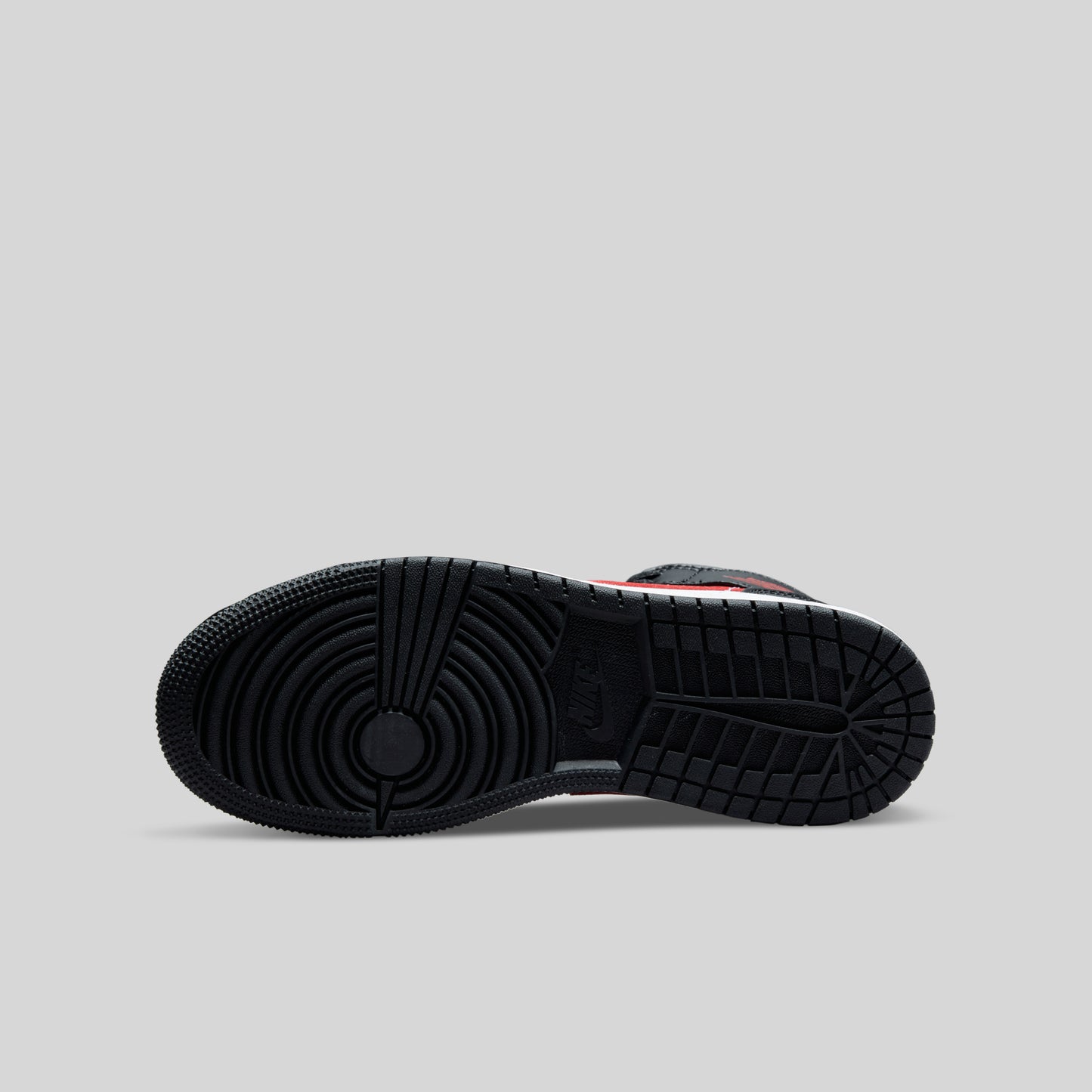 Air Jordan 1 Mid Black Fire Red (GS)