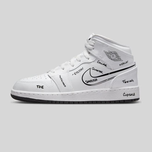 Air Jordan 1 Mid Schematic (GS)