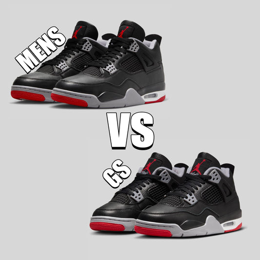 Care sunt diferențele dintre Air Jordan 4 ”Mens” și ”GS”?