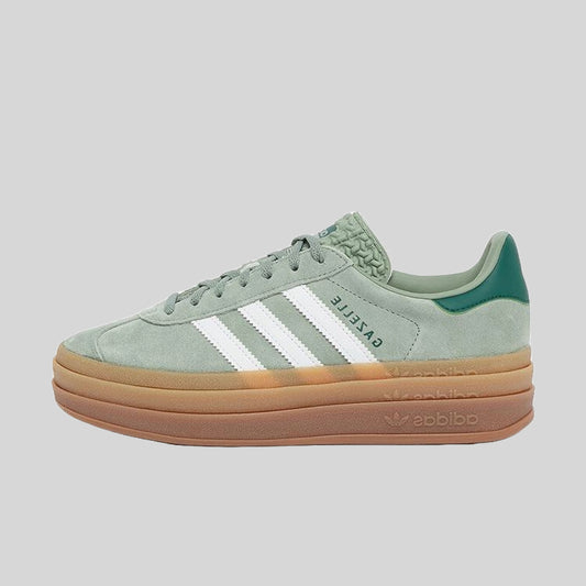 Adidas Gazelle Bold Silver Green Gum (W) ID6998