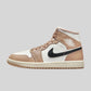 air jordan 1 mid tan black (w) BQ6472-103