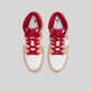 Air Jordan 1 Mid Light Curry Cardinal (GS)