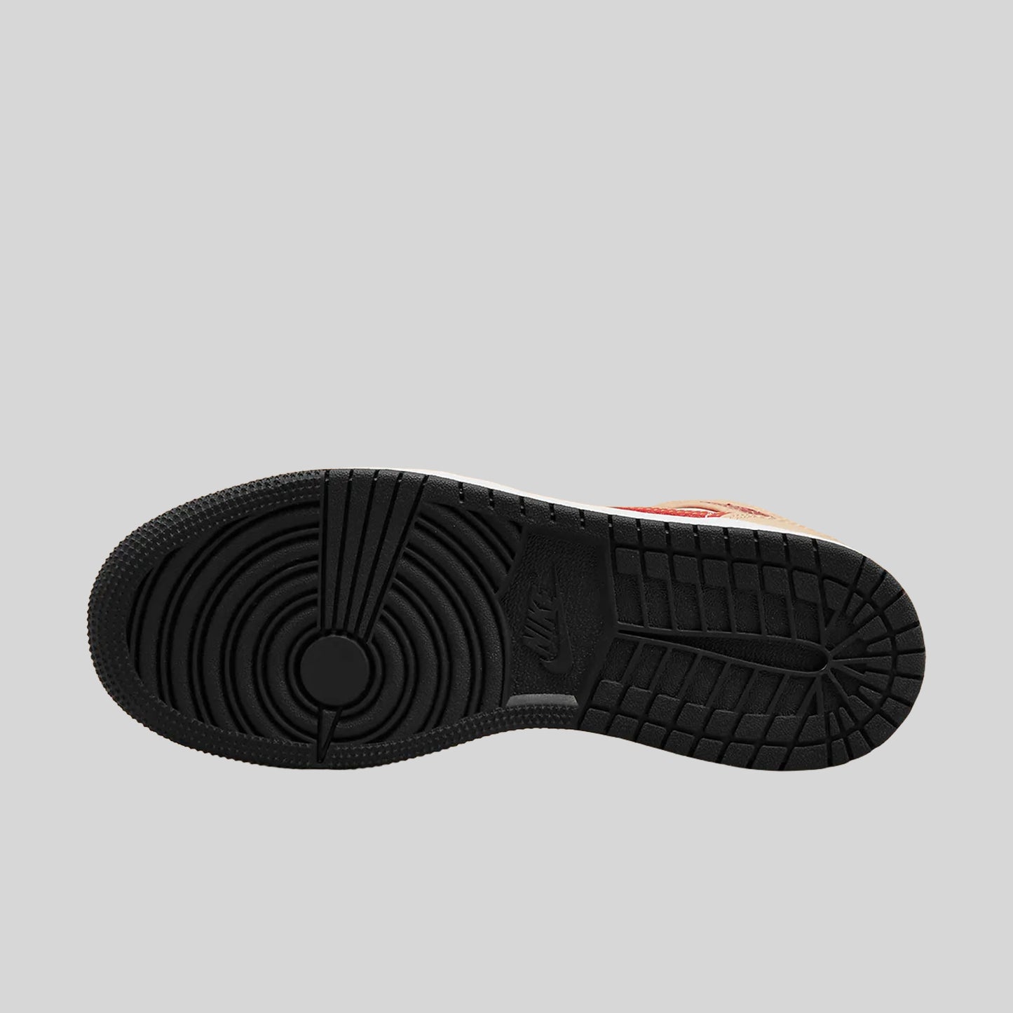 Air Jordan 1 Mid Light Curry Cardinal (GS)