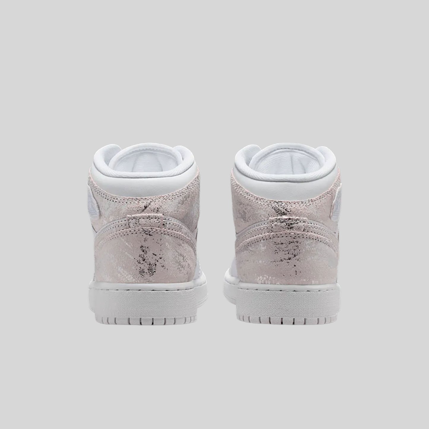 Air Jordan 1 Mid SE Distressed White Field Silver (GS)