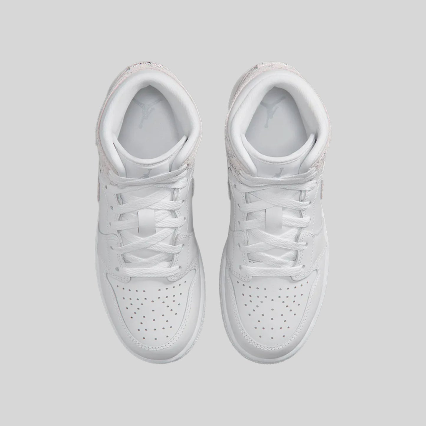 Air Jordan 1 Mid SE Distressed White Field Silver (GS)