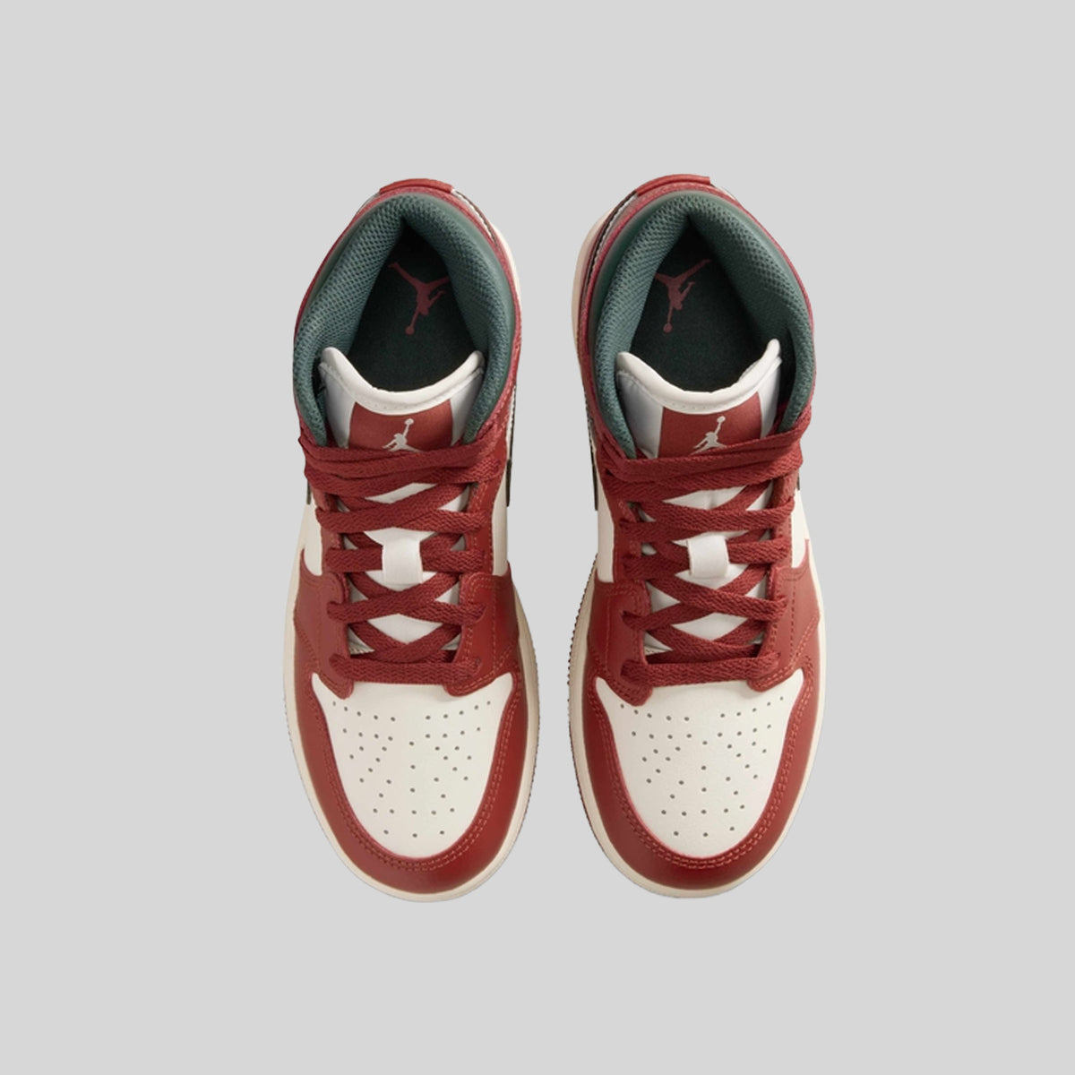 Air Jordan 1 Mid Redstone Midnight Green (GS)
