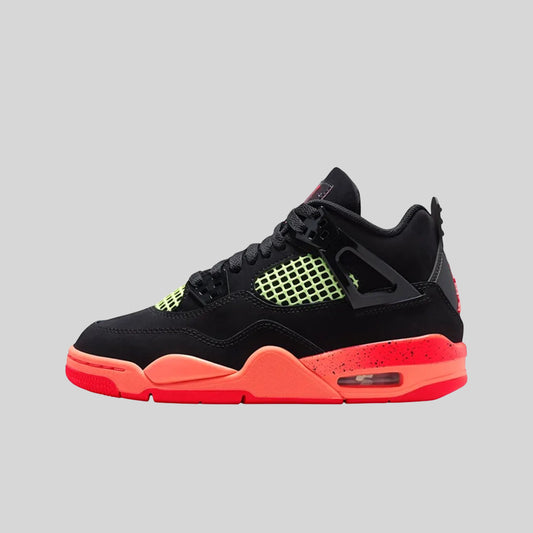 Air Jordan 4 Retro Black Infrared Barely Volt (GS)